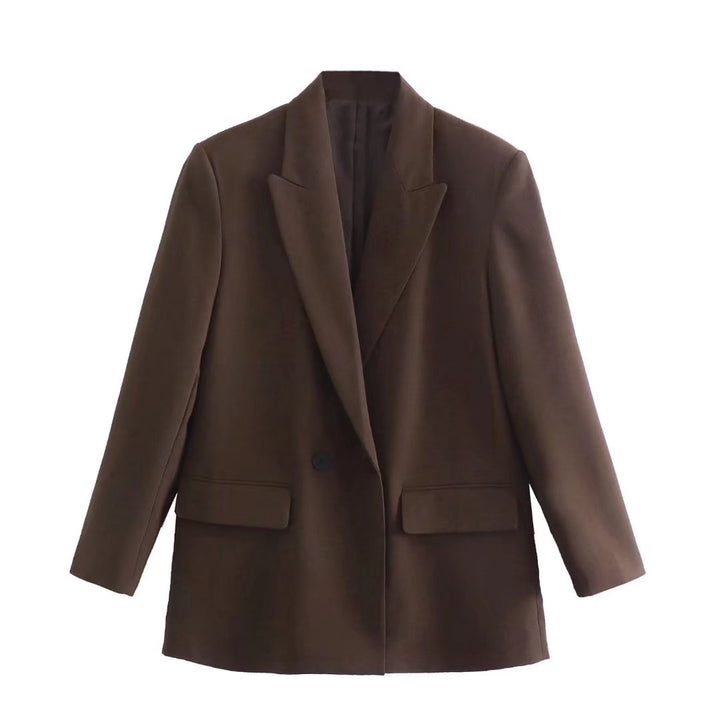 Elegante Double-Breasted Blazer for Damer