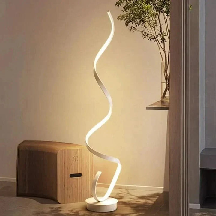 Istanbul spiral LED-gulvlampe – Energisparende belysning, elegant design