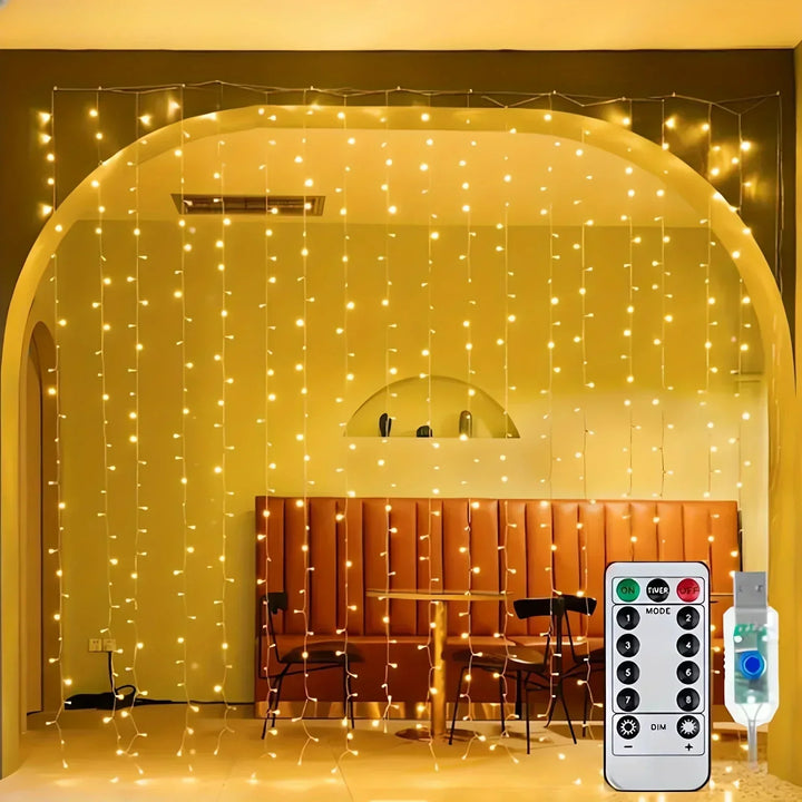USB LED -verhovalot kaukosäätimellä