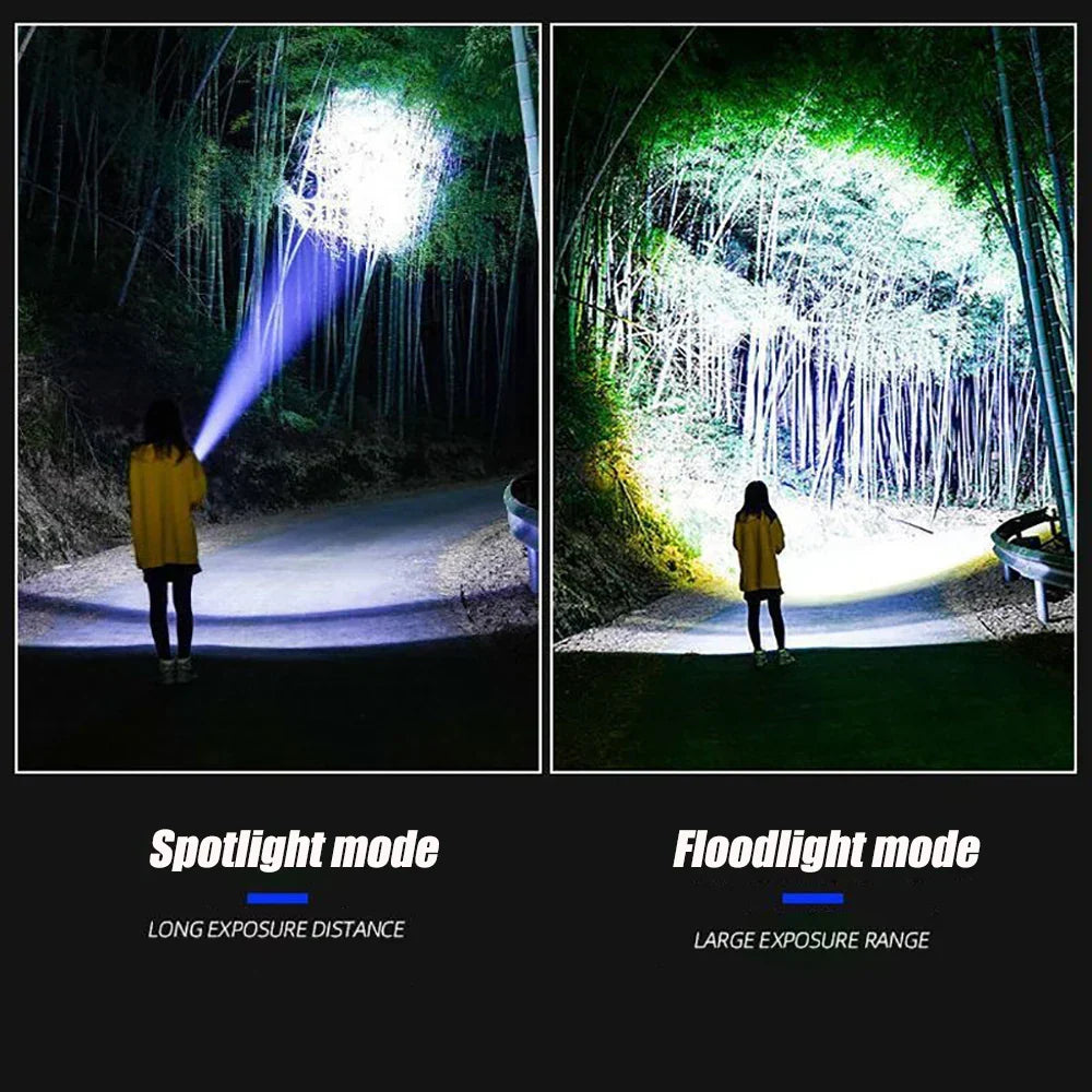 Ladattava 10000 lumenin LED-taskulamppu – Striker