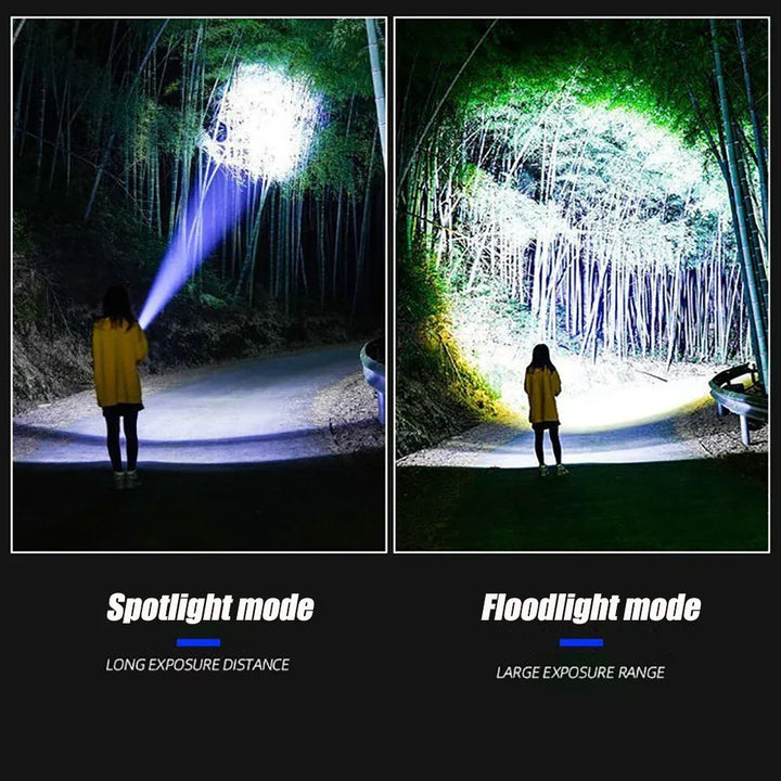 Ladattava 10000 lumenin LED-taskulamppu – Striker