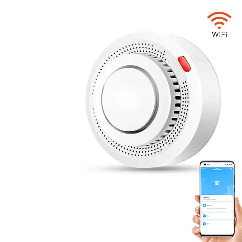 Älykäs WiFi-savuhälytin palohälytin 85 dB – SafeSense