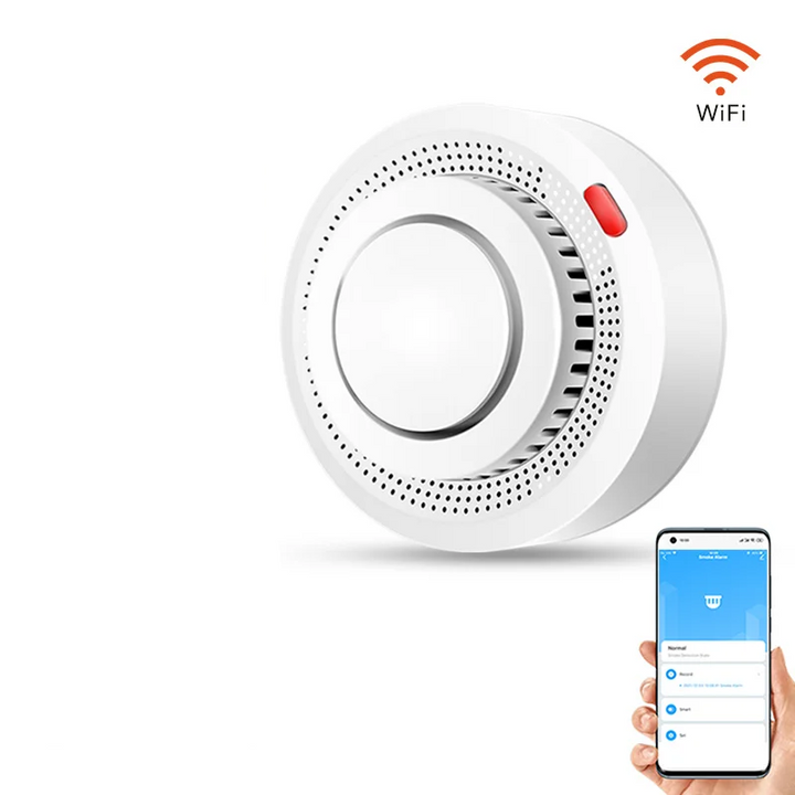 Älykäs WiFi-savuhälytin palohälytin 85 dB – SafeSense