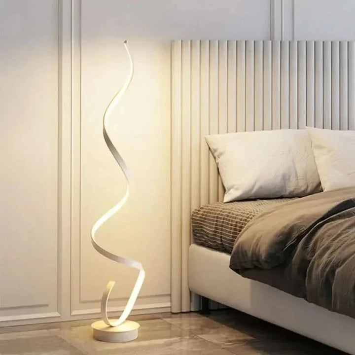 Istanbul spiral LED-gulvlampe – Energisparende belysning, elegant design
