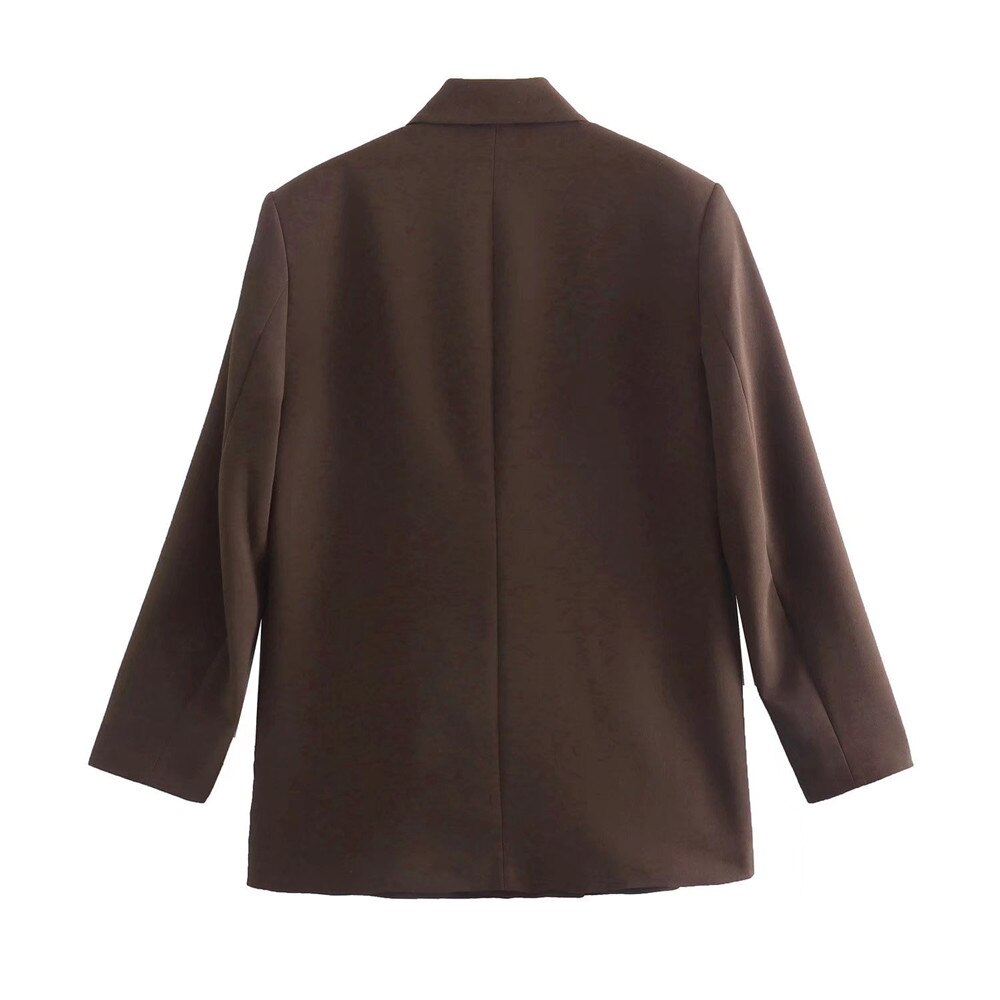 Elegante Double-Breasted Blazer for Damer