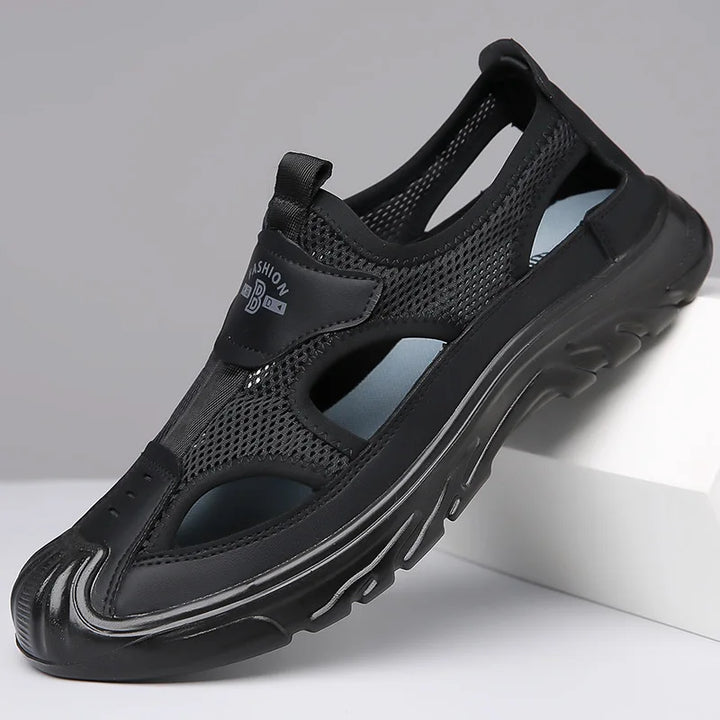 Pustende og Stilfulle Mesh-sandaler til Herre – Leon
