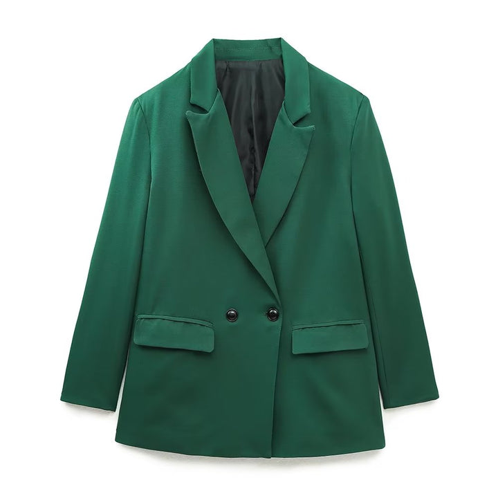 Elegante Double-Breasted Blazer for Damer