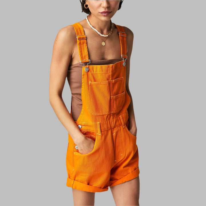 Ermeløs Denim Jumpsuit Casual Chic
