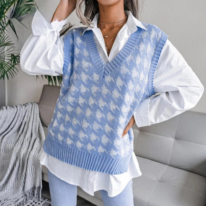 Rutete vest til dame – Yara