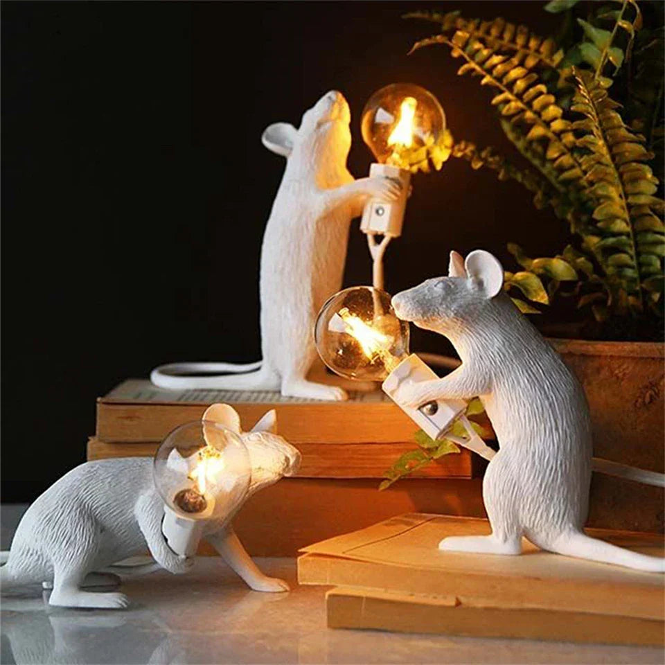 LumiMaus LED-Bordlampe | Muselampe i Moderne Art Deco-Stil for Stemningsfull Belysning
