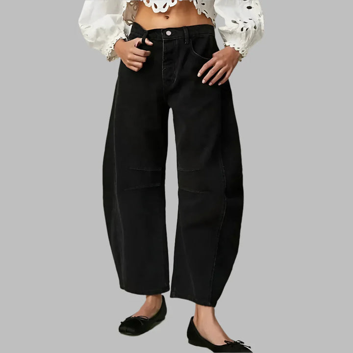 Kvinners brede ben jeans