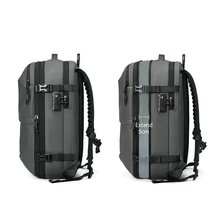 ElitePack ryggsekk med luftkomprimering | Vanntett 60L ryggsekk for jobb og reise med vakuumkomprimeringsteknologi