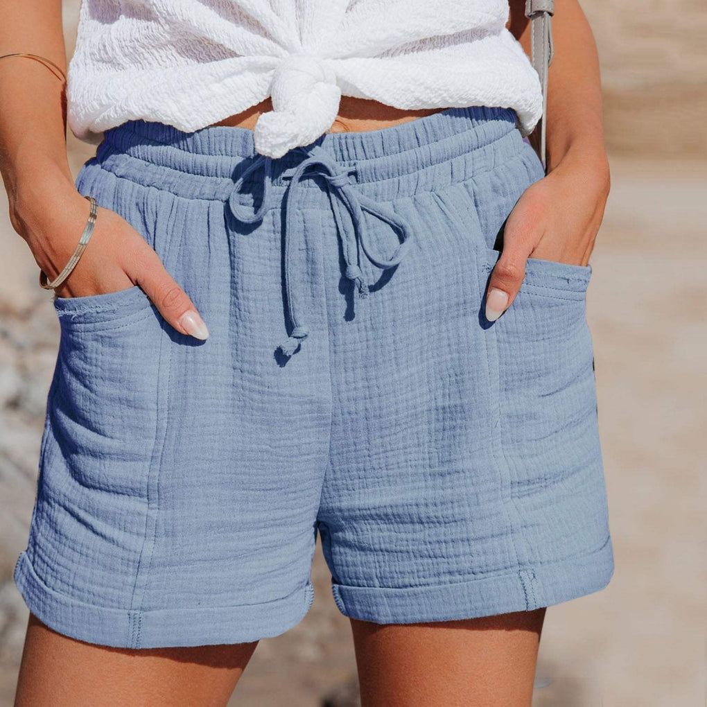 Kvinners Casual Lettvekts Shorts