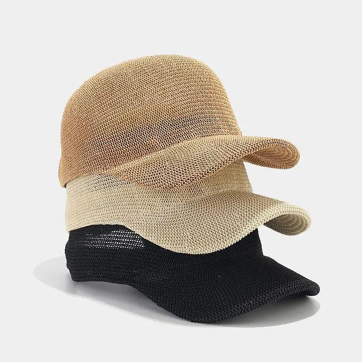 Motehette Flettet Solhatt med Bred Skygge - SunWeave-Stil
