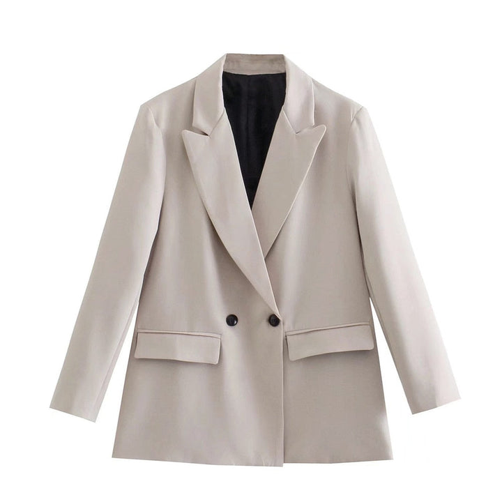 Elegante Double-Breasted Blazer for Damer