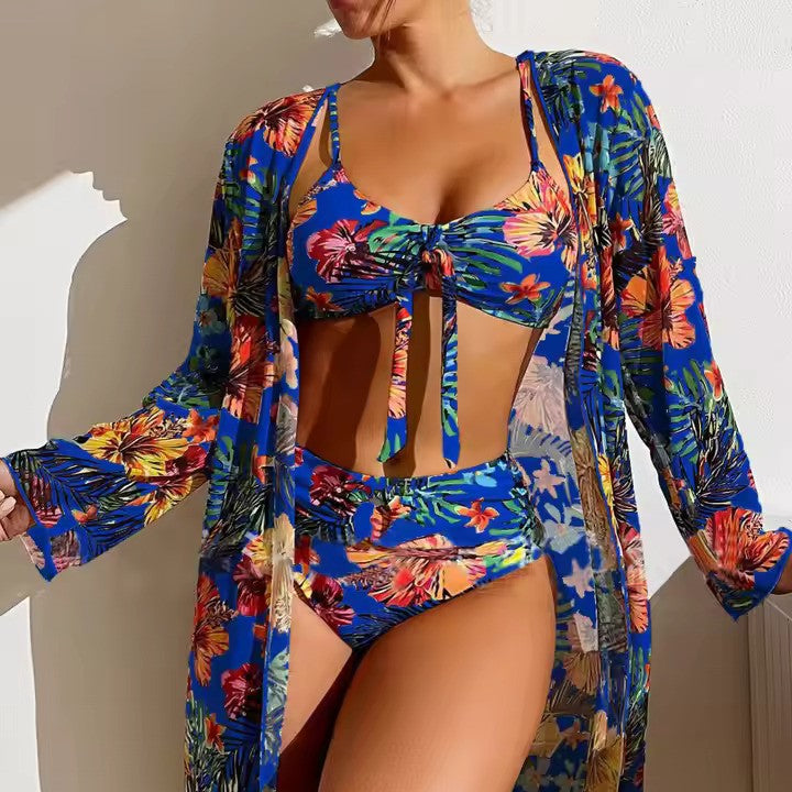 Bikinisett med Høy Midje og Cover-up – Amira