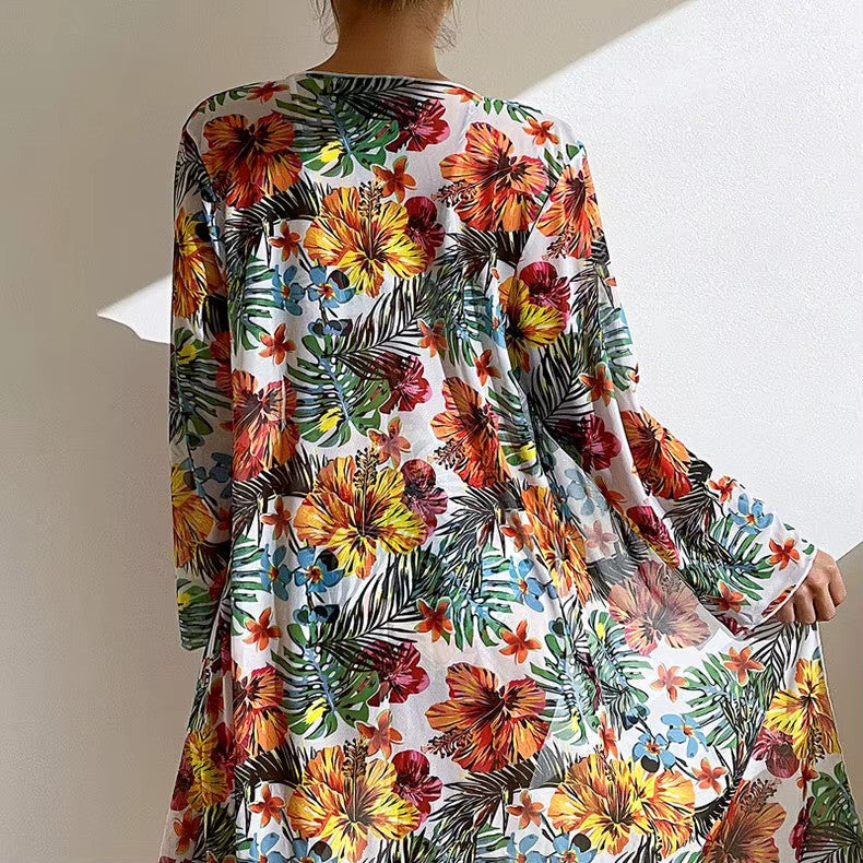 Bikinisett med Høy Midje og Cover-up – Amira