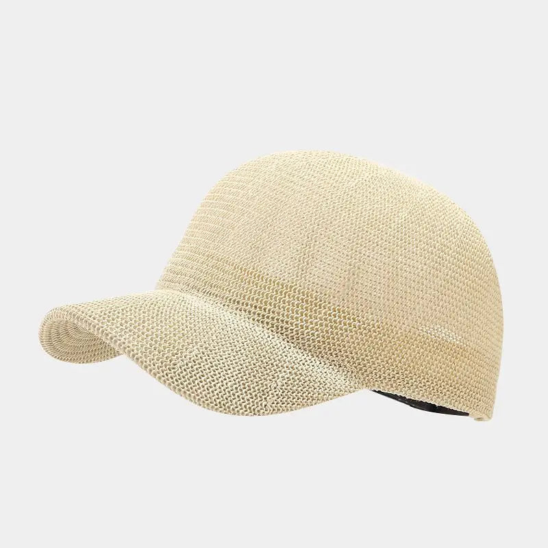 Motehette Flettet Solhatt med Bred Skygge - SunWeave-Stil
