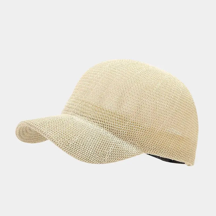 Motehette Flettet Solhatt med Bred Skygge - SunWeave-Stil
