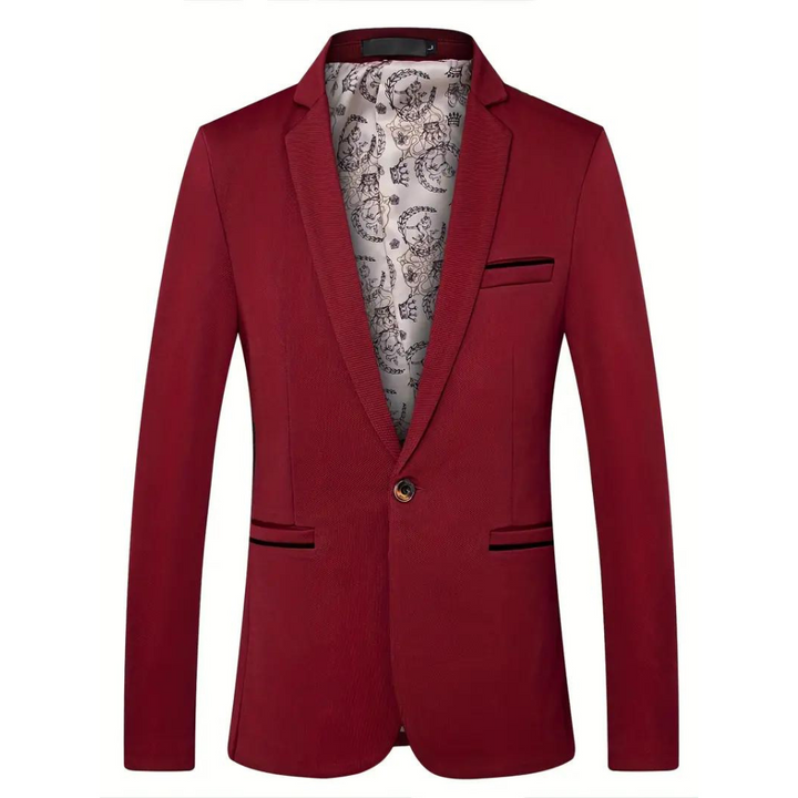 Elegant Menns Blazer Forfinet Søm for den Moderne Mannen