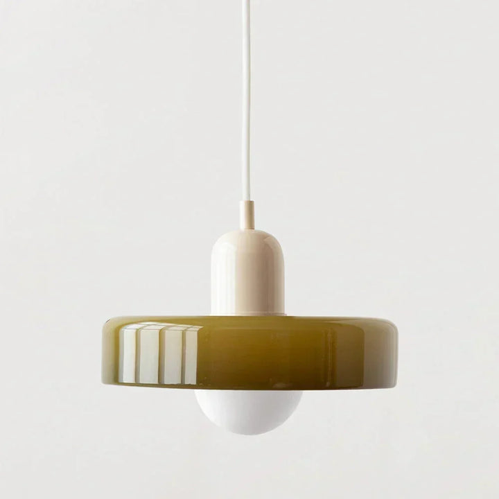 Bauhaus-tyylinen lyijylasi-riippuvalaisin