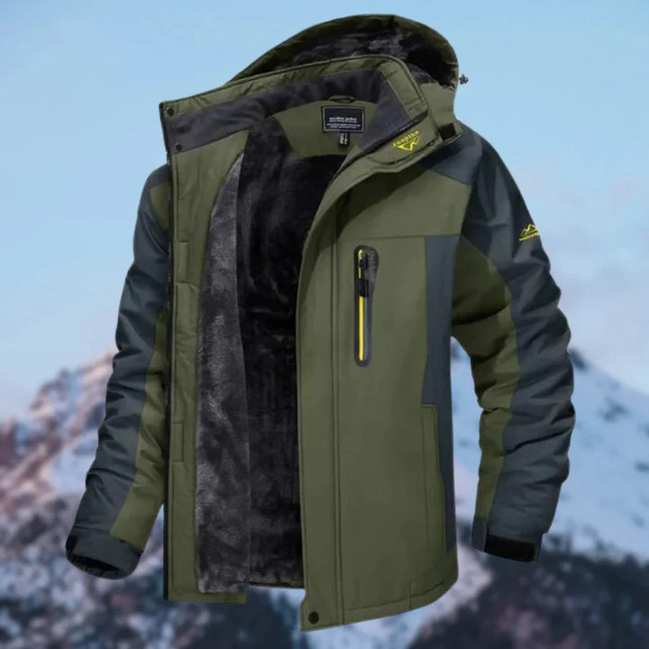 Menns Vinterjakke – Modern Casual Stil med Vannavstøtende Finish