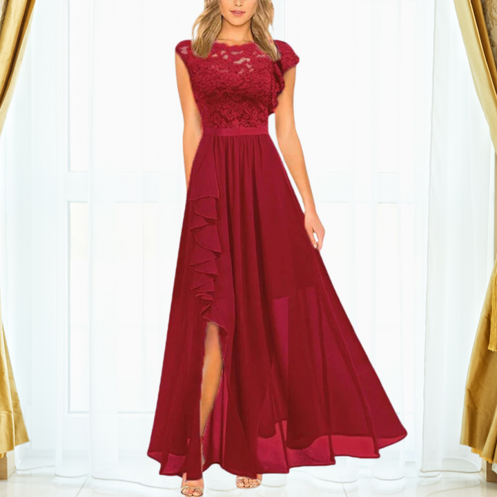 Lucienne - Elegant Maxikjole i Blonder