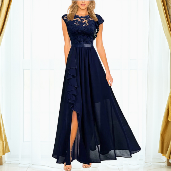 Lucienne - Elegant Maxikjole i Blonder