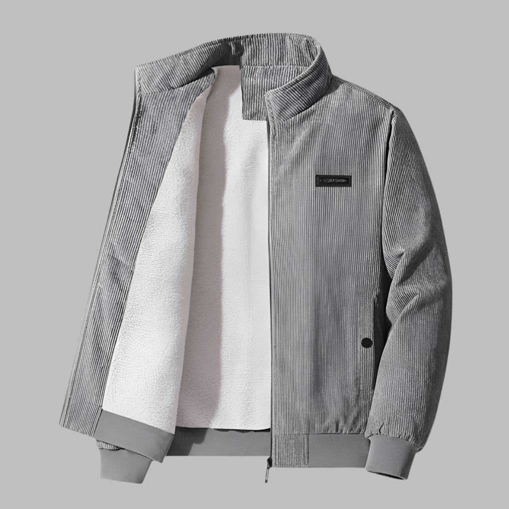 Menns Kordfløyels Vinterjakke