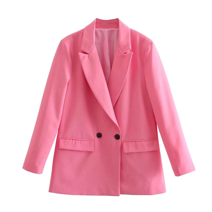 Elegante Double-Breasted Blazer for Damer