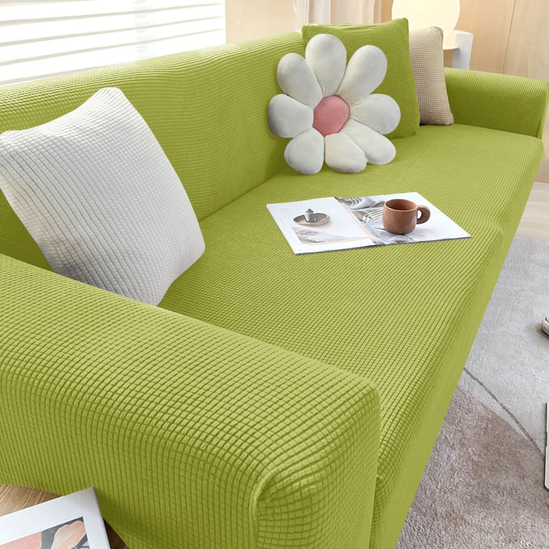 Teksturert Stretch Sofa Trekk Ikkeslip Sofa Beskyttelse