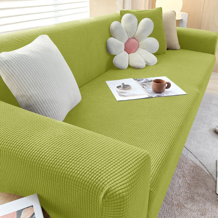 Teksturert Stretch Sofa Trekk Ikkeslip Sofa Beskyttelse