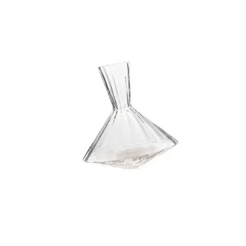 LuxeSwirl Krystalldekanter | Roterende 360°-glasskaraffel for vin, whisky og champagne