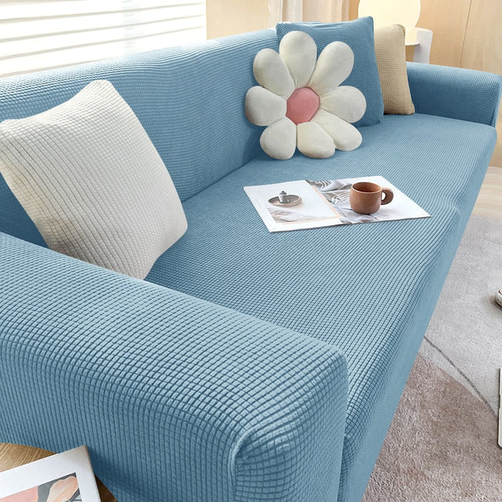 Teksturert Stretch Sofa Trekk Ikkeslip Sofa Beskyttelse
