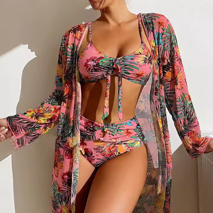 Bikinisett med Høy Midje og Cover-up – Amira