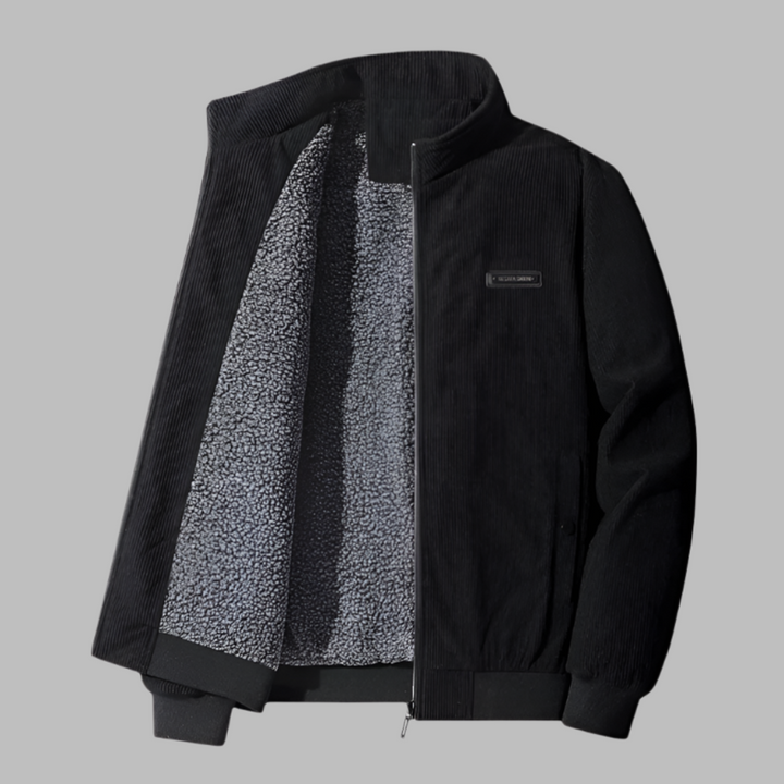 Menns Kordfløyels Vinterjakke