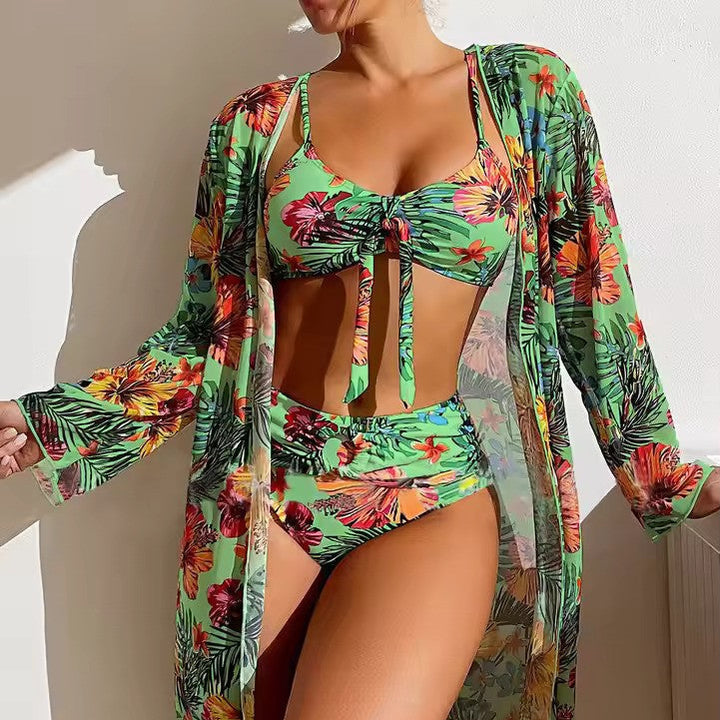 Bikinisett med Høy Midje og Cover-up – Amira