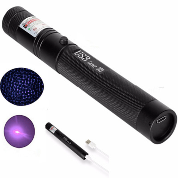 Zelara-Power Laser Pointer 303 - Oppladbar USB-laserpeker med høy effekt
