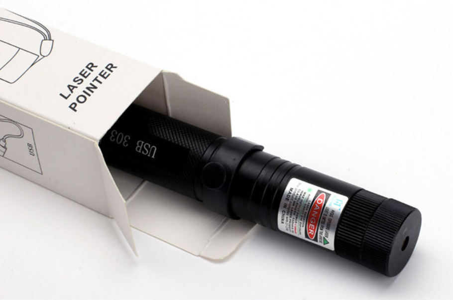Zelara-Power Laser Pointer 303 - Oppladbar USB-laserpeker med høy effekt