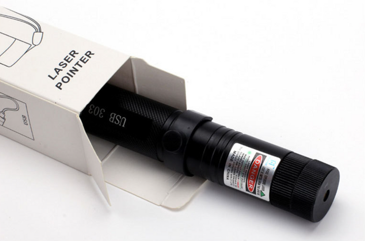 Zelara-Power Laser Pointer 303 - Oppladbar USB-laserpeker med høy effekt