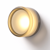 Rund moderne veggarmatur i glass med LED, 1 lyspunkt