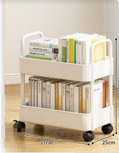 BookRacer – Mobil bokvogn med 2 hyller