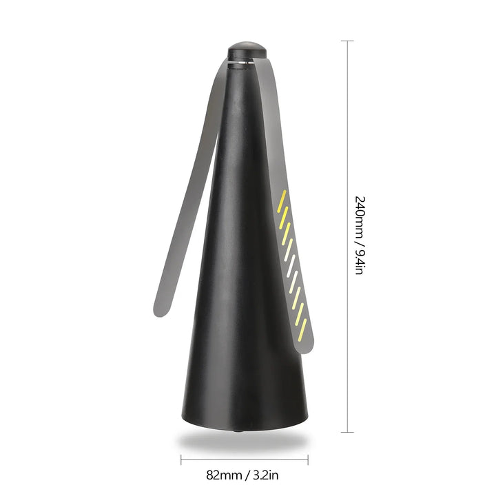 AeroLumen Naturguard fluerepellerende bordvifte | Insektsvern-vifte med 360° rotasjon | Stillegående & trygg | For utendørs, camping, piknik
