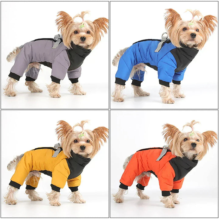 FurLuxe vanntett vinterjakke med sele - Hundejakke for små og mellomstore hunder
