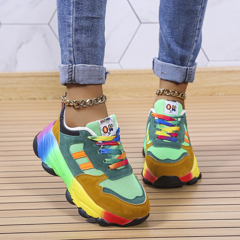 Fargerike sneakers for kvinner – Solenya
