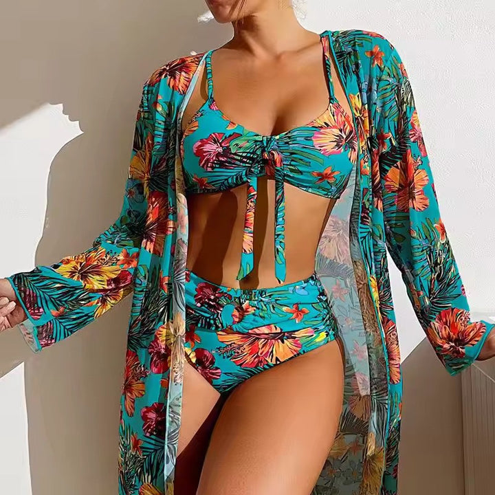 Bikinisett med Høy Midje og Cover-up – Amira