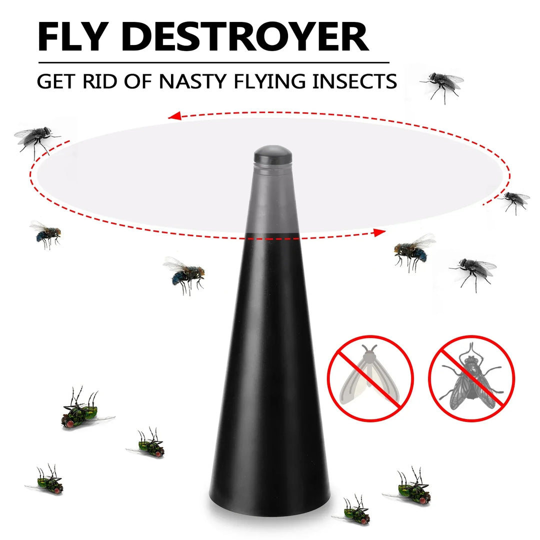 AeroLumen Naturguard fluerepellerende bordvifte | Insektsvern-vifte med 360° rotasjon | Stillegående & trygg | For utendørs, camping, piknik