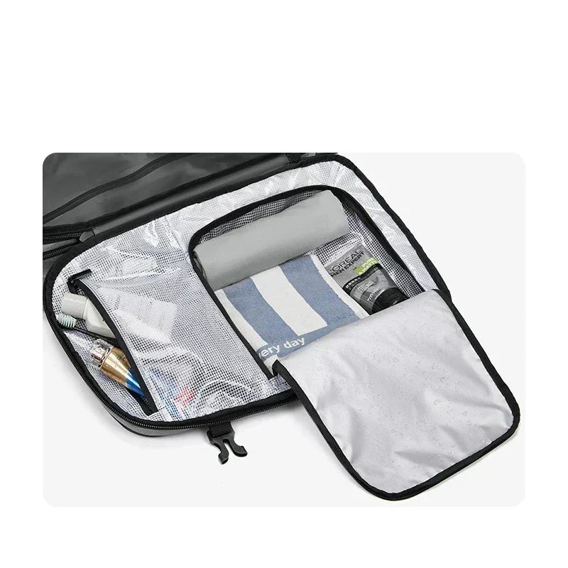 ElitePack ryggsekk med luftkomprimering | Vanntett 60L ryggsekk for jobb og reise med vakuumkomprimeringsteknologi