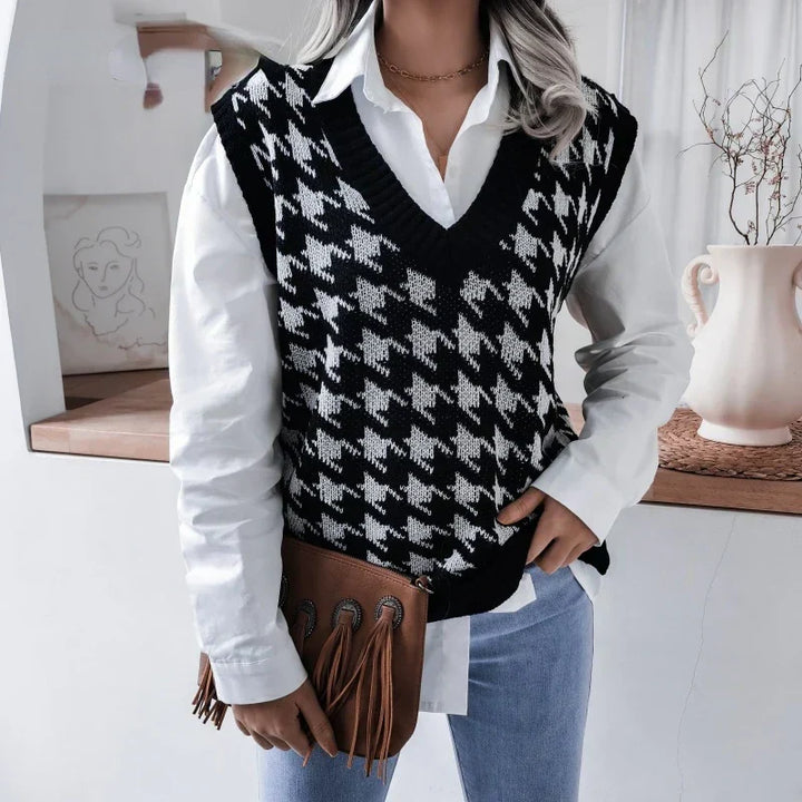 Rutete vest til dame – Yara