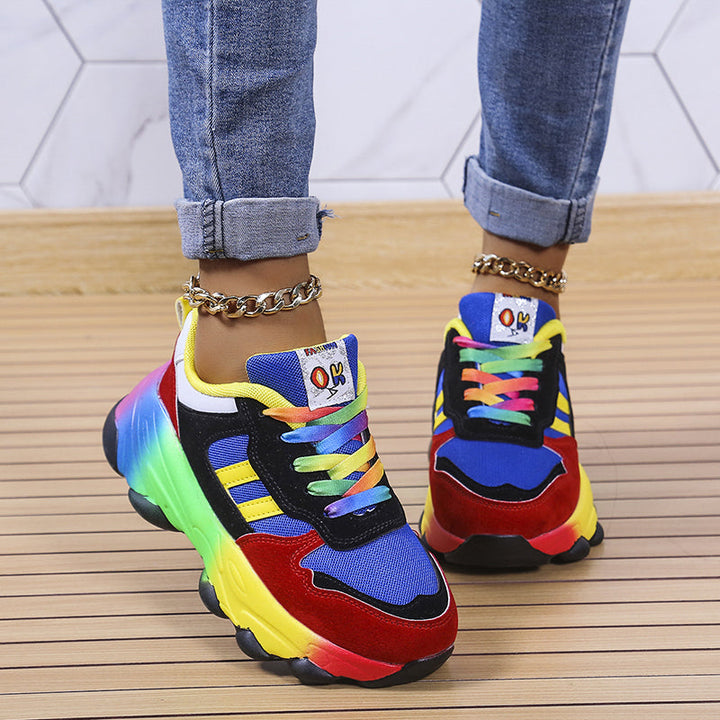 Fargerike sneakers for kvinner – Solenya